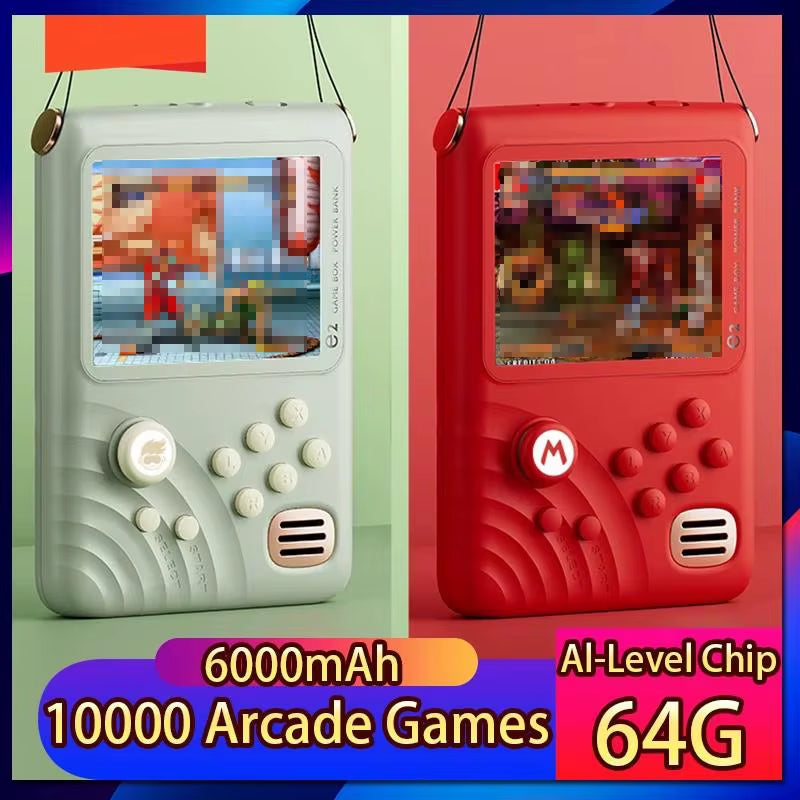 Retro Game Console - 3.5-inch IPS Screen, 6000mAh, 10000 Games | Light Green Retro Game Console - 3.5-inch IPS Screen, 6000mAh, 10000 Games | Light Green